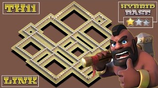 NEW TH11 WAR BASE + REPLAY PROOF | DEFEND AGAINST TH13 / TH12 ATTACK | ANTI ZAP WITCHES/HYBRID - COC
