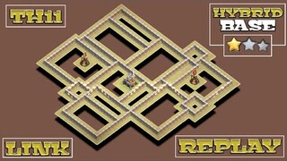 NEW TH11 WAR BASE + REPLAY PROOF + LINK | ZAP WITCHES / HYBRID / ZAP DRAGON | CLASH OF CLANS
