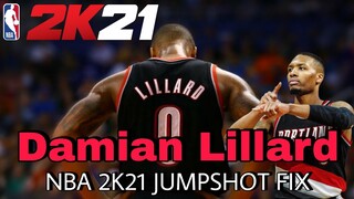 NBA 2K21 - DAMIAN LILLARD JUMPSHOT FIX *ACCURATE*