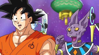 Goku dan Hit, hanya satu pandangan, Dewa Penghancur di seluruh alam semesta, sebenarnya takut untuk 