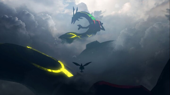 Rayquaza in <Pokémon the Movie: Hoopa and the Clash of Ages>|<Move up>