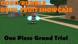 One Piece Grand Trial |GORO/RUMBLE Devil Fruit Showcase |ROBLOX ONE PIECE GAME| Bapeboi