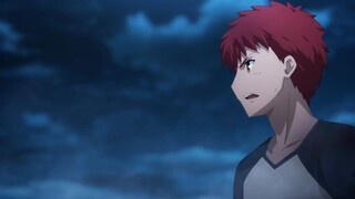 Saber rescued Shirou in time. Fortunately, Shirou had Avalon to protect him and could recover from a