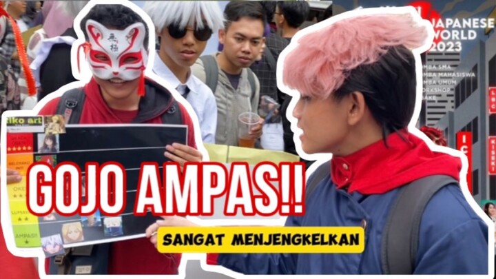 Seru!! Gimana reaksi Cosplayer Gojo ketika dapet ampas?🤣