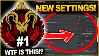 APEX RANK #1 (HisWattson) Shows and Tries NEW Apex Settings! - APEX LEGENDS SEASON 15