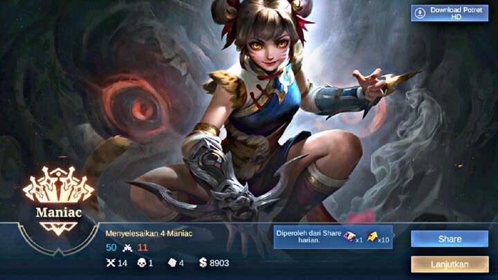 latihan wanwan + review skin 515 M-World