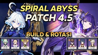 SPIRAL ABYSS 4.5! FURINA QUICKBLOOM & RAIDEN OVERLOAD | BUILD DAN ROTASI - GENSHIN IMPACT INDONESIA