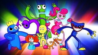 Rainbow Friends Fights Poppy Playtime! Story Animation by GameToons