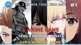 Rekomendasi 5 Anime Game Yang Banyak Di minati Versi Moment Anime ! No. 2 MC tidak bisa mati