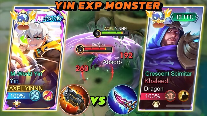 YIN SIDELANE MONSTER BUILD 😱 | YIN VS KHALEED | BEST ONE HIT BUILD & EMBLEM 2024 | MOBILE LEGENDS