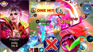 Fredrinn One Hit Build 💯🔥| Fredrinn Build and Emblem 2024 | Mobile Legends Top 10 Hero | MLBB