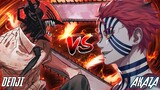 DENJI VS AKAZA (Anime War) FULL FIGHT HD