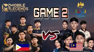 PHILIPPINES VS MALAYSIA GAME 2 | SEA GAME 2023 MLBB FINALS (TAGALOG)