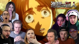 ATTACK ON TITAN SHINGEKI NO KYOJIN SEASON 1 EPISODE 1 BEST REACTION COMPILATION