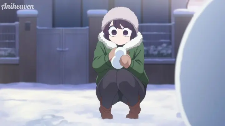 Making snow man with chadano | komi san season 2(eng sub)(ep5)