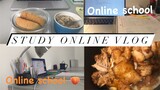 Tramarylli's vlog 6/ Một ngày học online/ Online college school routine/ Du học mỹ