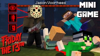 Minigame Sát nhân Jason VS 3 Người Sống sót Thứ 6 Ngày 13 trong Minecraft Dead by Daylight