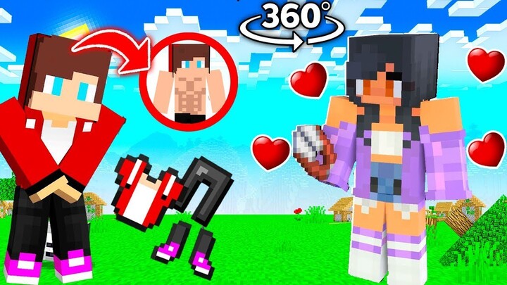 APHMAU Took Off MAIZEN JJ Clothes Prank - Funny Story in Minecraft (APHMAU and JJ)