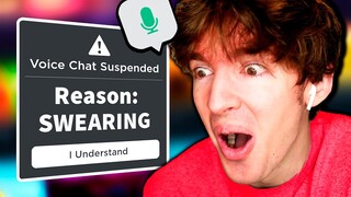 Banned for swearing on Roblox voice chat...