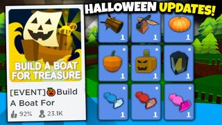 *BEST* HALLOWEEN UPDATES!! (rarest items) | Build a boat for Treasure ROBLOX