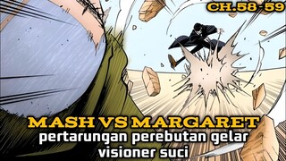 mash vs margaret,alur cerita mashle magic and muscles manga chapter 58 59