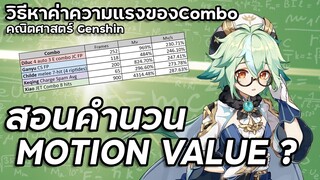 สอนวิธีการคำนวนหาค่าความแรงของCombo! | คณิตศาสตร์ Genshin | Genshin Impact