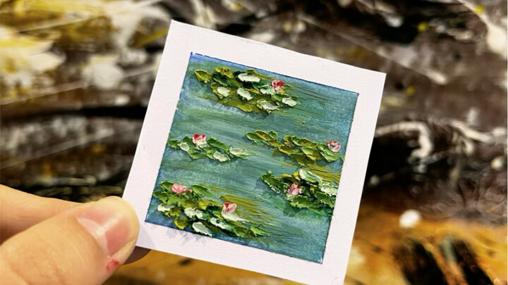 Tutorial Pastel Minyak "Monet Water Lily"🪴