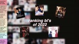 tier ranking every bl i watched in 2022