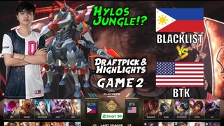 Blacklist vs BTK [Game 2] | M3 Playoffs Day 1 | MLBB World Championship 2021 | MLBB