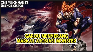 (Manga OPM 90) | Garou Bangkit dan MENYERANG Markas Asosiasi Monster Sendirian!!!