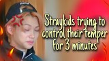 Straykids trying to control their temper for 3 minutes