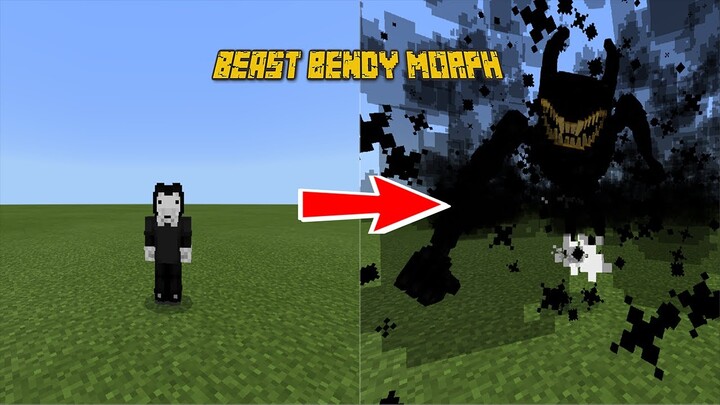 Play as beast bendy in Minecraft PE | BATIM Addon