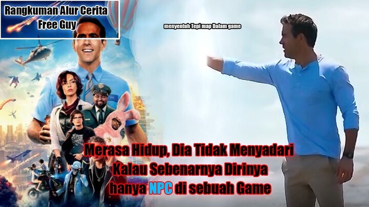 Pria Ini tidak Sadar Kalau Dirinya Hanya Karakter Didalam Sebuah Game !! Cerita film Free Guy (2021)
