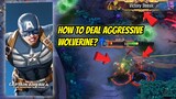 HOW TO DEAL WITH AGGRESSIVE WOLVERINE IN RANK GAME | CAPTAIN AMERICA INTENSE GAMEPLAY