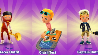 ปลดล็อกการทดสอบการชน Super Speed Racer และ Captain Outfit Subway Surfers Monaco