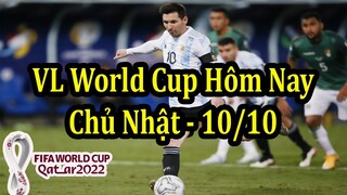 Lịch Thi Đấu Bóng Đá Hôm Nay 10/10 - Vòng Loại World Cup Khu Vực Châu Phi & Nam Mỹ & Bắc Trung Mỹ