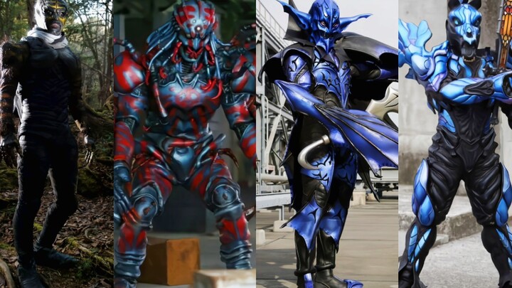 Among the first four monsters killed in the last four games of the old Heisei Riders, which one impr