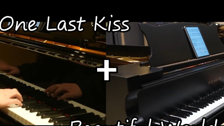 [Song Piano] One Last Kiss + Beautiful World Tân thế k Evangelion [Heo x Wine x Fan]