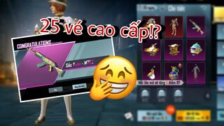 Mở 25 Phiếu Cao Cấp Và Cái Kết Nhân Phẩm | PUBG MOBILE