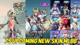 VEXANA COLLECTOR | POPOL KUPA EPIC | THAMUZ STARLIGHT | KADITA MPL | 75 UPCOMING NEW SKIN MLBB 2023