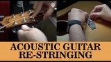 How to RESTRING an Acoustic Guitar | Edwin-E