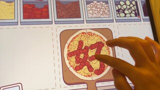 When the handwriting up master played the pizza game...