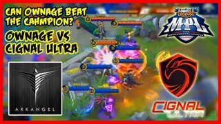 Can they beat the Defending Champion? Ownage vs Cignal Ultra | MPL-PH S3 Game 1 - MLBB