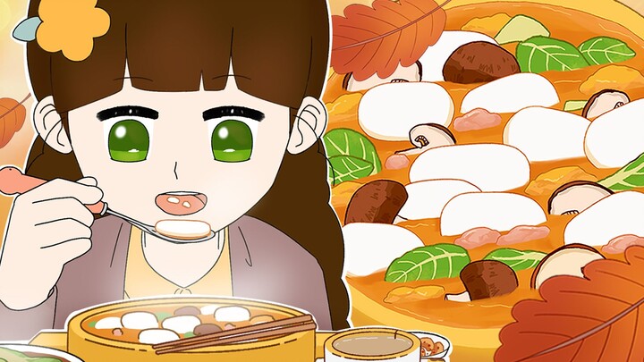 [FaFaNook Animation]Làm bánh gạo luộc & xà lách om tại nhà/Mukbang hoạt hình món ăn