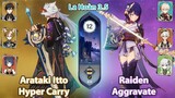 Arataki Itto Hyper Carry & Raiden Aggravate | La Hoàn Thâm Cảnh Tầng 12 | Genshin Impact 3.5