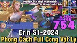 Erin S1-2024 Liên Quân Mobile | Cách Chơi, Lên Đồ, Phù Hiệu, Bảng Ngọc Cho Erin S1 2024 Full Dame