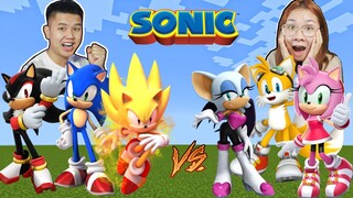 Minecraft, Nhưng bqThanh Cùng Ốc Trở Thành SONIC Theo Màu và Giới Tính...