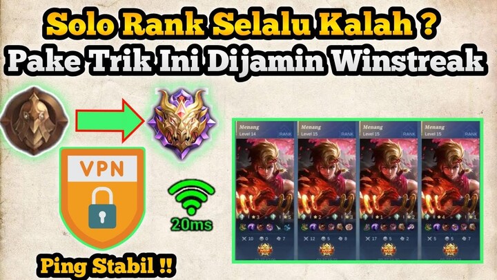 Cara Push Rank Ke Mythic Mobile Legends Terbaru 2022 Menggunakan VPN Baru - Lawan Musuh Noob