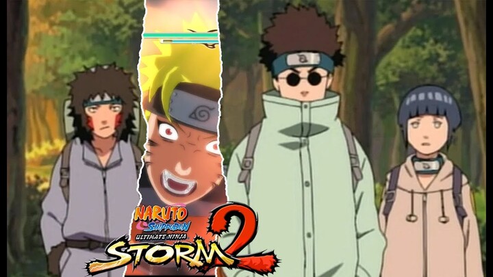 Naruto VS Team 8 (Kiba, Hinata, Shino) — Naruto Ultimate Ninja Storm 2