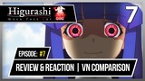 Higurashi Gou: Episode 7 | Review, Reaction & VN Comparison! - Dead End Arc?!?